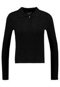 Monki Stickad tröja - black