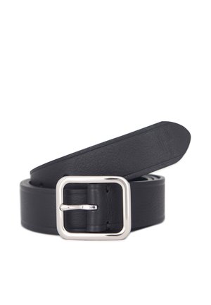 FLAT PEBBLE  WITH HEAT CREASE - Ceinture - black