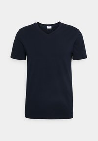 V NECK TEE - T-shirt básica - navy