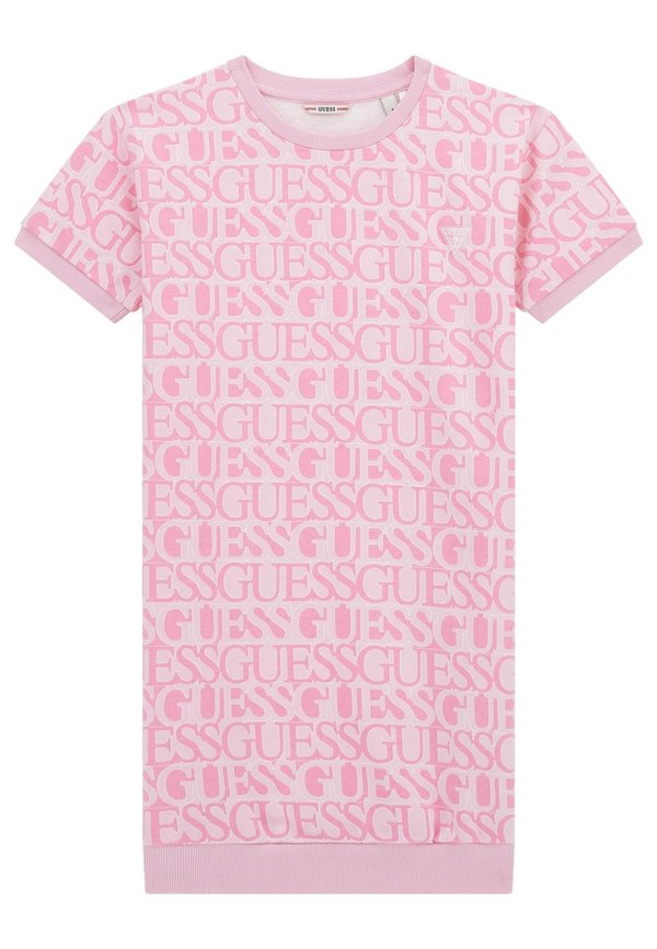 ALLOVER-LOGO - Strickkleid - fuchsia