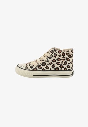 High-top trainers - beige