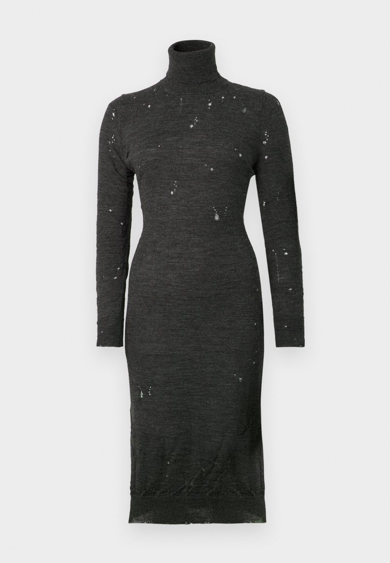 MM6 Maison Margiela Gebreide jurk donkergrijs