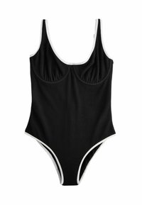 Neselectat, black crinkle white tipped