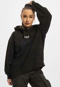 DEF DOUBLE - Kapuzenpullover - black