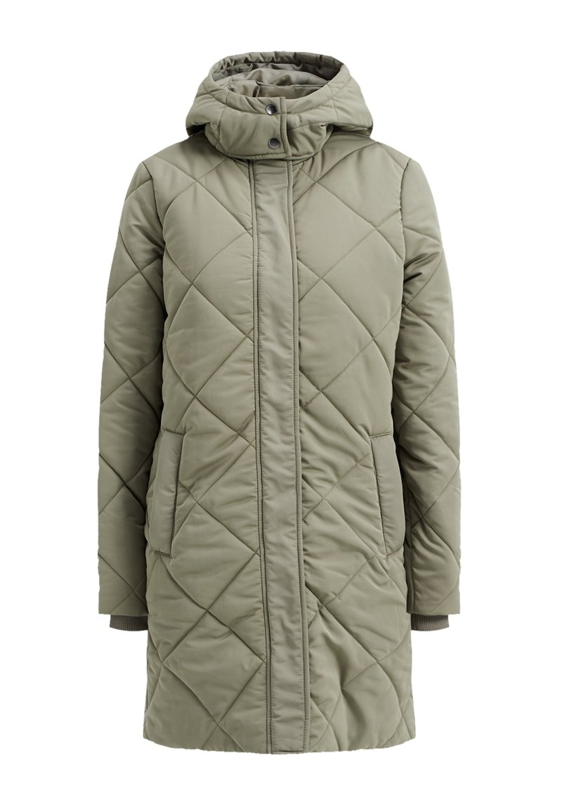 WE Fashion Wintermantel neongroen