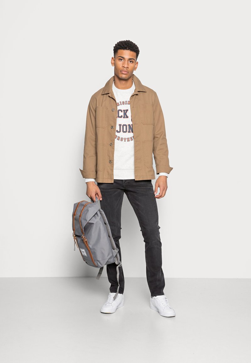 Herren Kapuzenpullover | Jack & Jones JORARON CREW NECK Sweatshirt white melange/weiß - FI95564 Herren Kapuzenpullover | Jack & Jones JORARON CREW NECK Sweatshirt white melange/weiß - FI95564