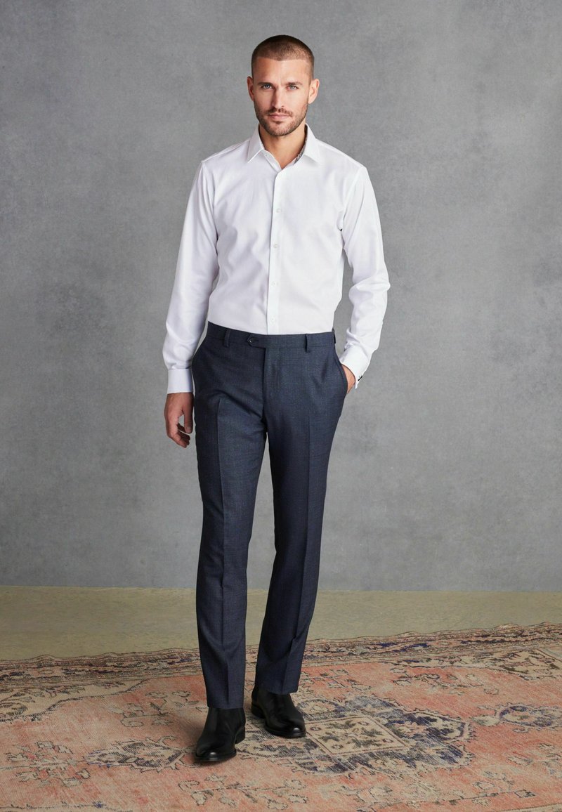 Next - SIGNATURE TRIMMED DOUBLE CUFF SLIM FIT - Drugo - white, Povečajte