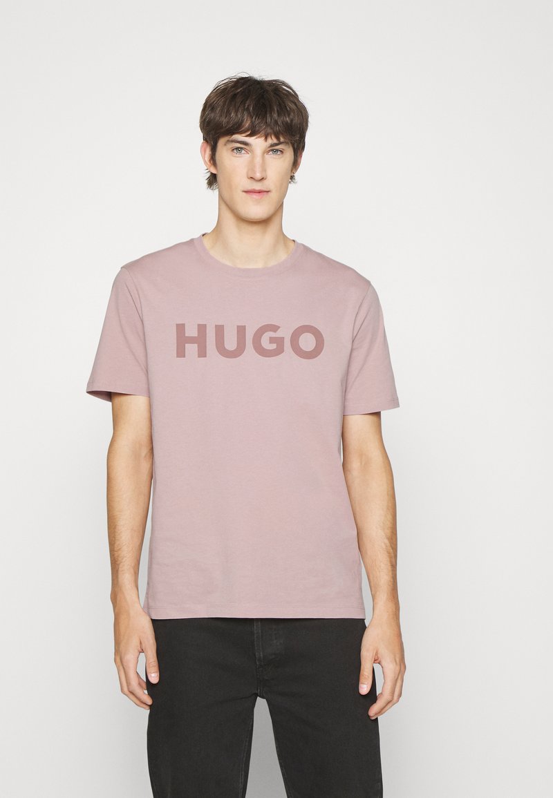 HUGO DULIVIO - T-shirt estampada - light pastel brown