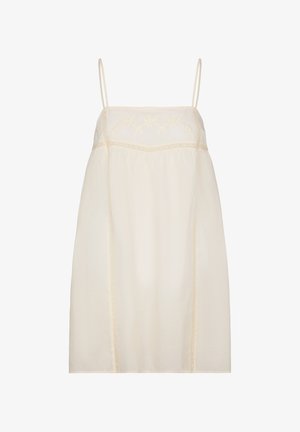 Hunkemöller, HUNKEMÖLLER SLIPDRESS EMBROIDERY - Chemise de nuit / Nuisette - white