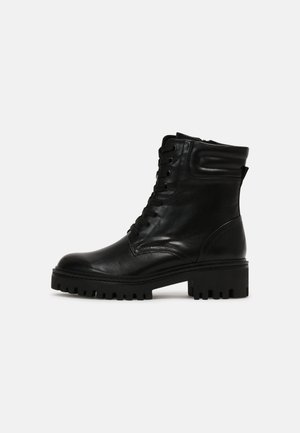 Bottines à lacets - black
