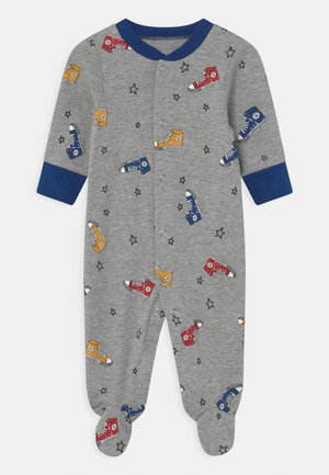 SNEAKER PRINTED FOOTED UNISEX - Sleep suit - dark grey heather
