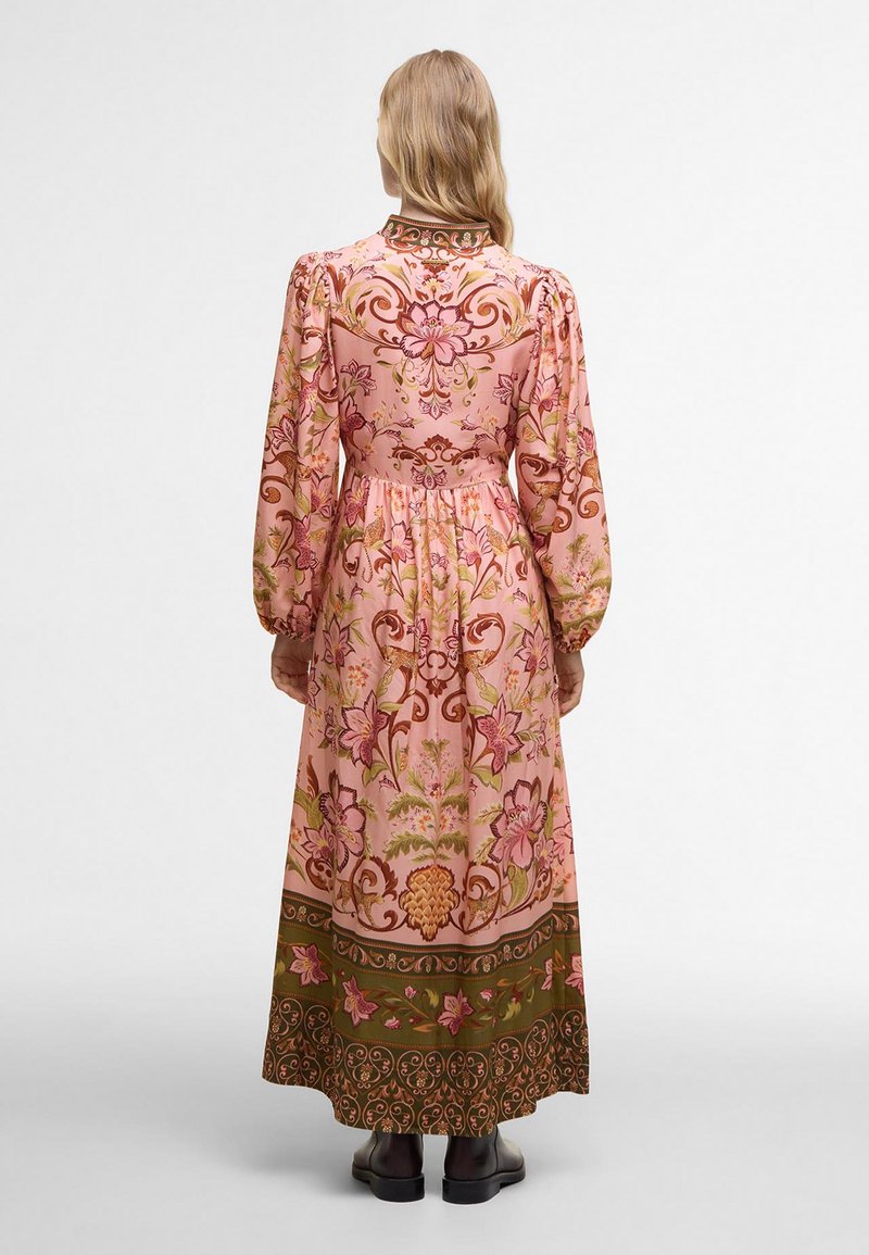 barbour pink dress Barbour BARBOUR FARM RIO ALICE LONG SLEEVE MAXI DRESS - Day dress -  olive/multi-coloured/olive