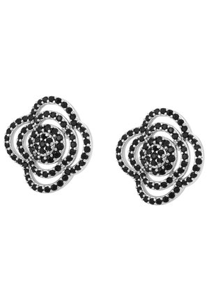 Øreringe - silver black