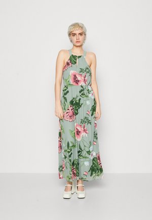 Vero Moda VMKATNISS BUTTON MAXI DRESS - Robe de cocktail - chinoise green