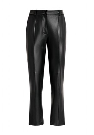 Luisa Spagnoli OMONIMO - Leather trousers - nero