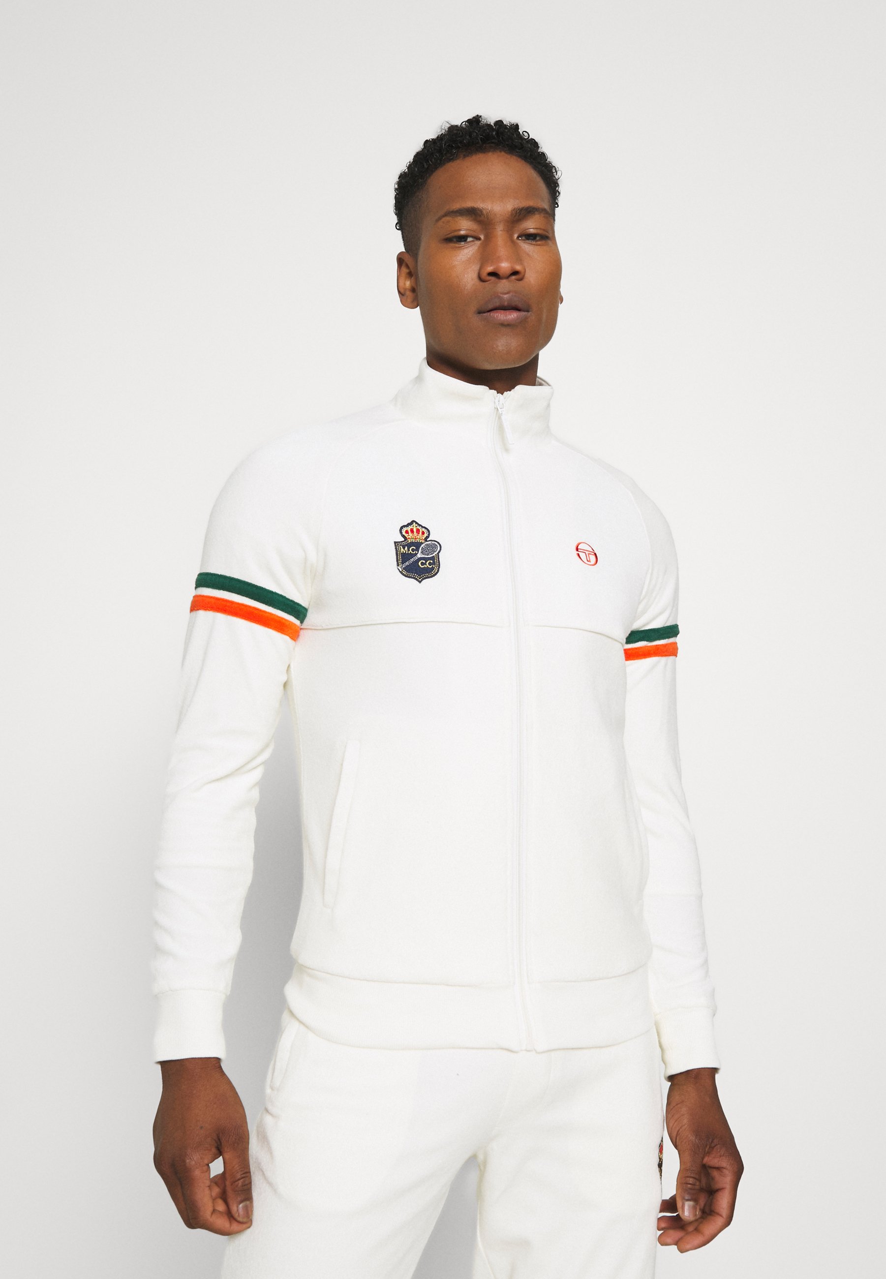 Sergio Tacchini Para Hombre damarindo Track Top-Blanco//cielo de la noche//Rojo Tango