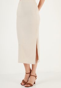 LELA SLIM FIT SET - Blūze - stone