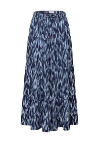 GEMUSTERTER VOLANT - Jupe trapèze - blau