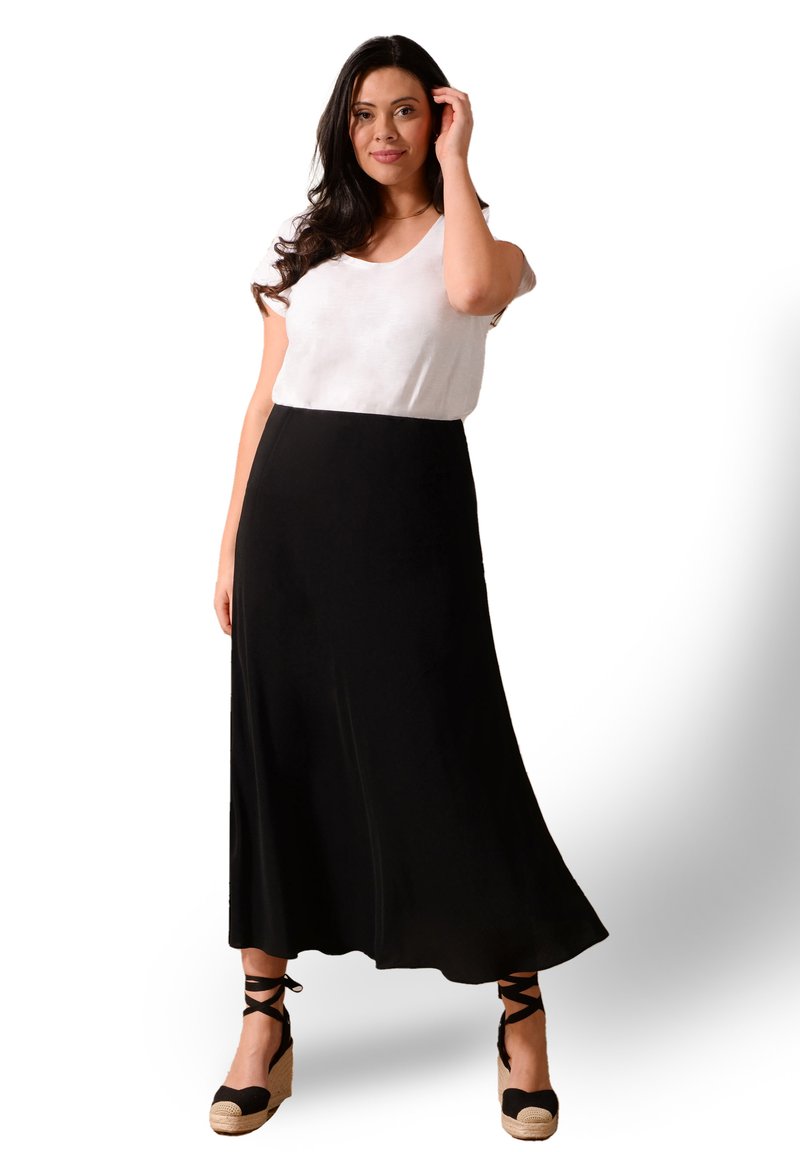 Live Unlimited London BIAS CUT Pencil skirt black/sort Zalando.dk