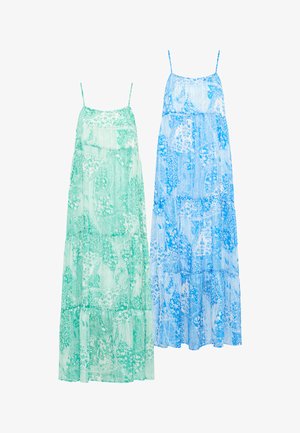 Mo, 2-PACK - Maxikleid - blau weiss grün weiss