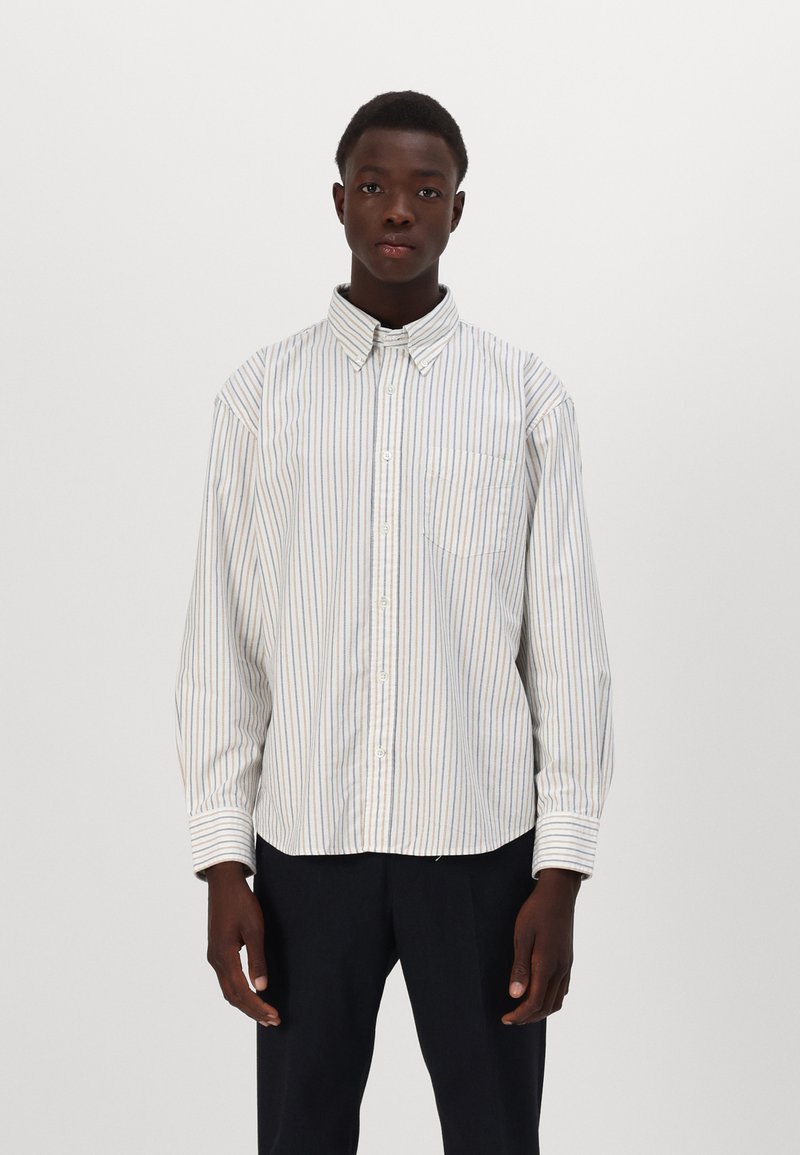 GANT 75TH ANNIVERSARY CAPSULE - REL HERITAGE OXFORD STRIPE SHIRT - Gombos blúz - eggshell