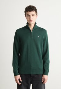 GANT CASUAL HALF  - Pulover - tartan green