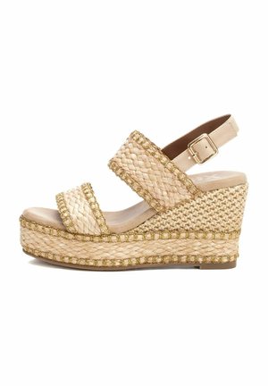 Sandalias con plataforma - beige