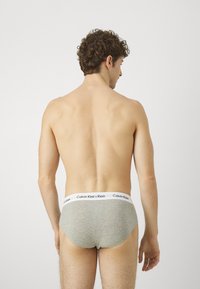Calvin Klein Underwear HIP BRIEF 3 PACK COTTON STRETCH - Slip - grey/evergreen/bordeaux