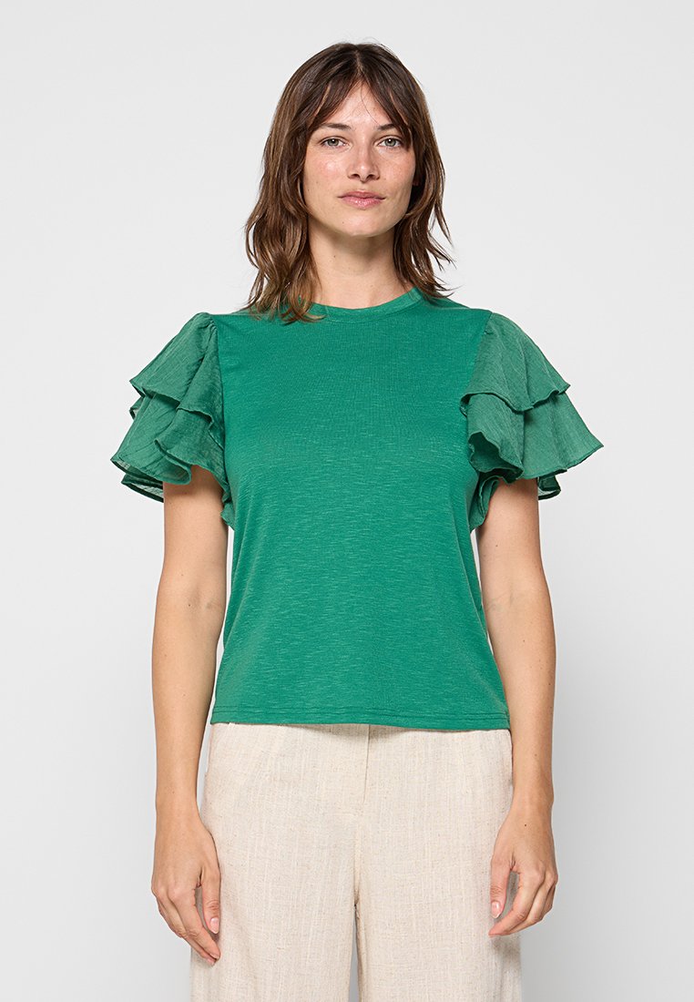 Le Jardin Du Lin T-shirt basic groen