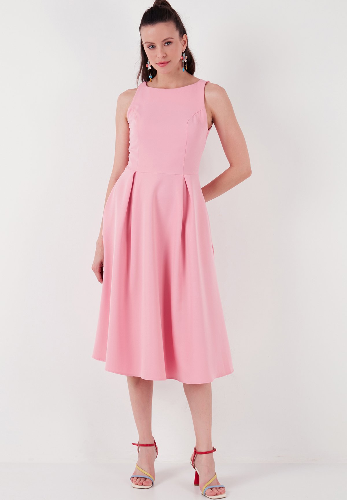 sachin and babi light blue dress Baby Pink Petite Cotton Strappy A-Line Mini Dress