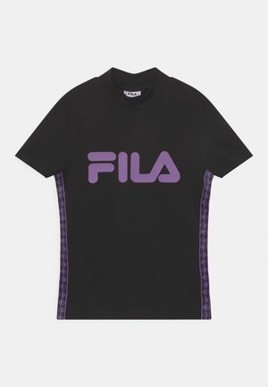 STELLA TAPED TURTLE NECK TEE - T-shirt con stampa - black