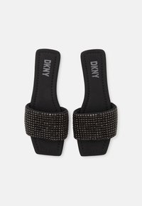 DKNY DEVLYN FLAT SLIDE - Pantoletai - black