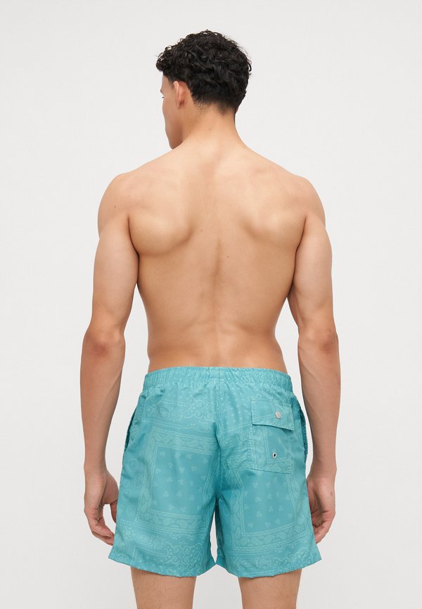 TONAL BANDANA PRINTED SWIM TRUNKS - Swimming trunks - teal3