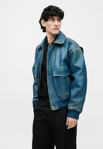 Versace FORMAL PANT COMPACT - Nadrágok - black