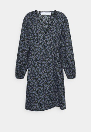 Selected SLFASIA WRAP DRESS - Vestido informal - black