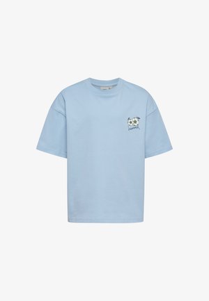 Hummel, HUMMEL HMLMIO BOXY T-SHIRT S/S UNISEX - T-shirts print - cashmere blue