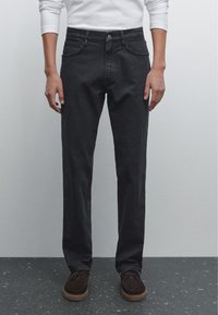 Massimo Dutti TAPERED FIT - Jeans a sigaretta - dark blue