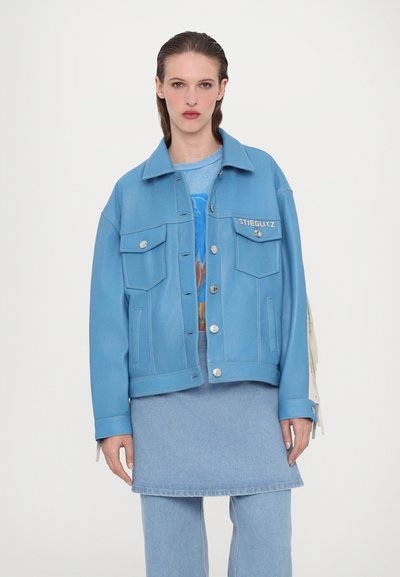 Stieglitz KISHA - Casaco de couro - blue