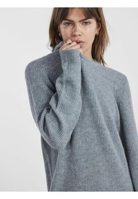 Pieces PCELLEN O NECK DRESS - Vestido de punto - trooper