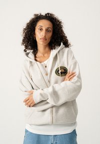BLKVIS ZIP UNISEX - Camisola com fecho - light grey heather