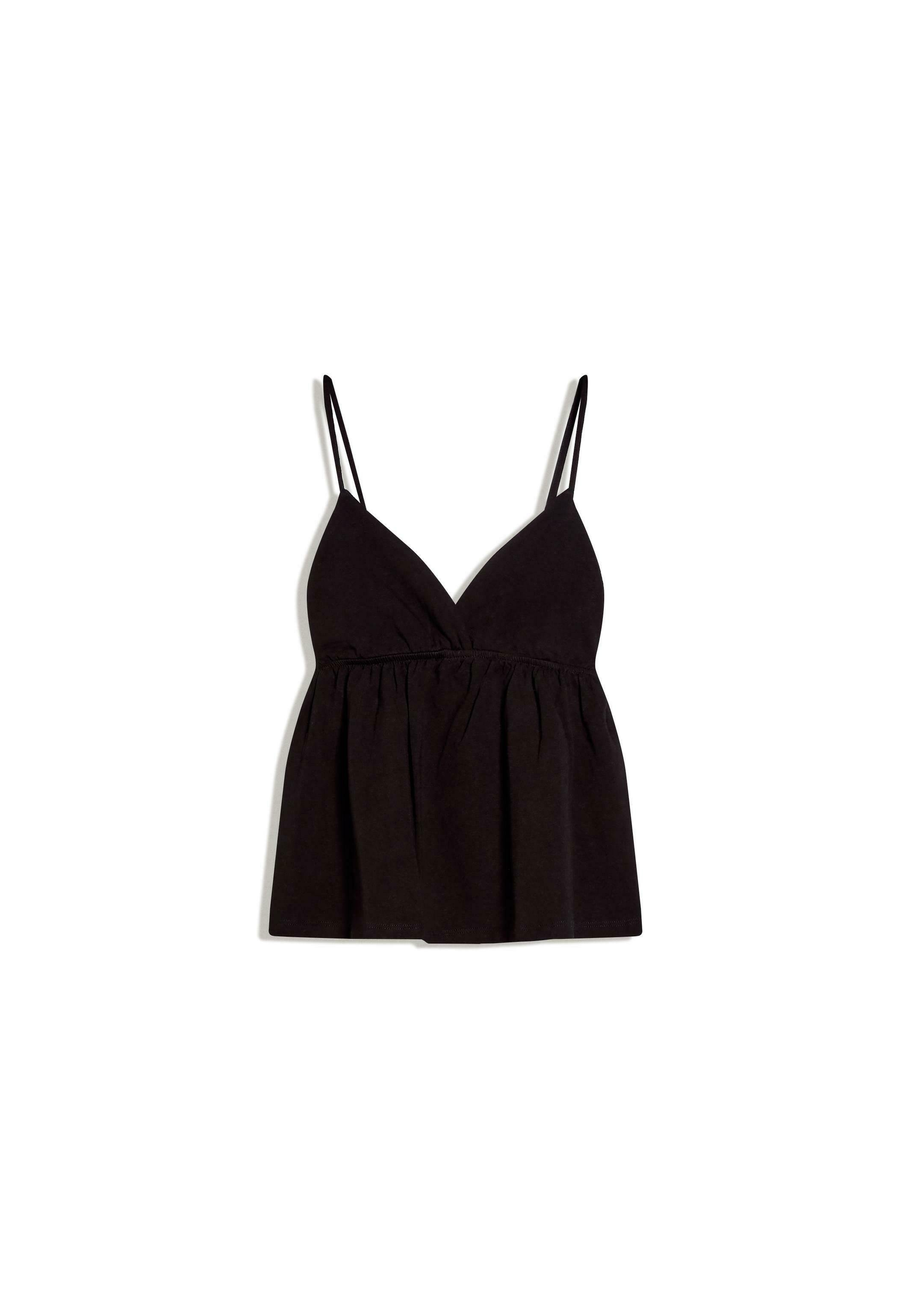 Strappy ruffled top