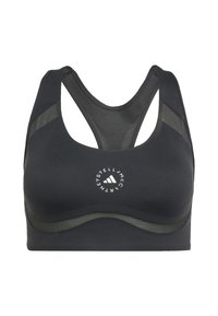 Medium support sports bra - black