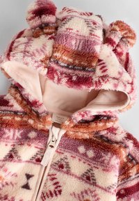 Next COSY REGULAR FIT - Flísová bunda - caramel brown pink print