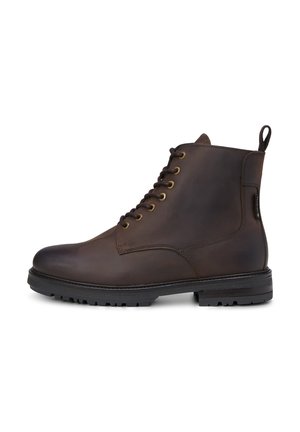 Schnürstiefelette - dark brown