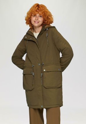 MIT KAPUZE - Parka - olivgrün
