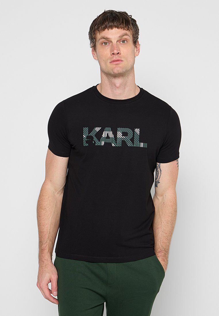 Karl Lagerfeld T-shirt print zwart