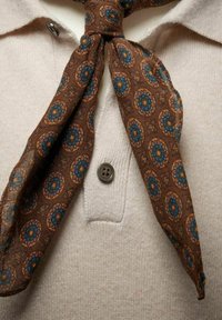 John Henric MOTIF BANDANA - Tørklæde / Halstørklæder - brown