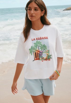 Next, T-shirt con stampa - ecru white