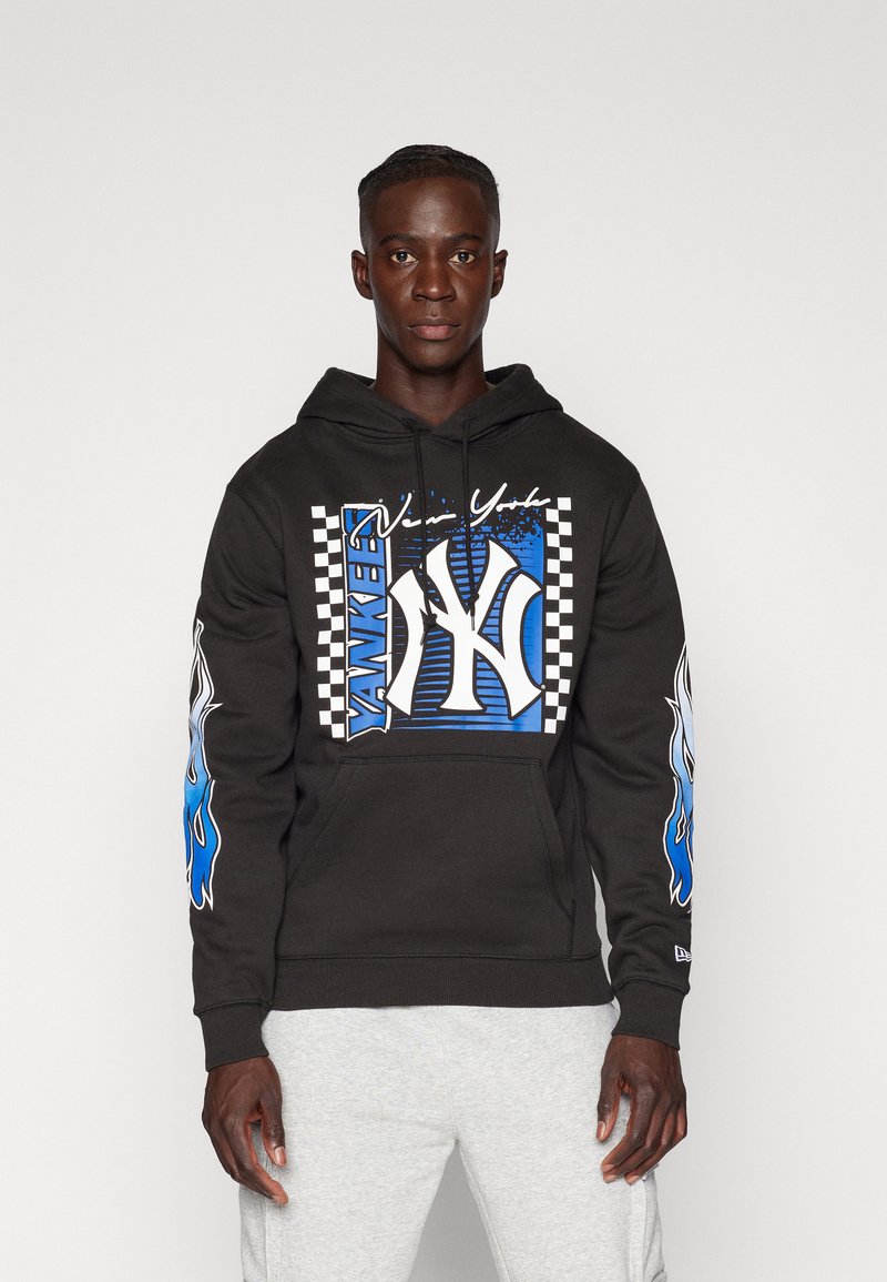 New Era MLB NEW YORK YANKEES HOODED LONG SLEEVE - Sporto klubų atributika - black
