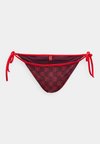 MONOGRAM SIDE TIE - Bikinio apatinė dalis - open red
